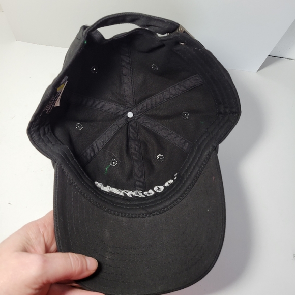 Mens K-Products Black Goodyear Adjustable Baseball Hat - Picture 7 of 8